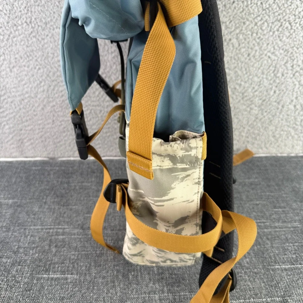 Topo Designs Rover Pack Backpack Unisex Blue Tan Camo Canvas Laptop Bag
